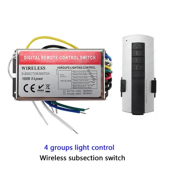 Vysoké napětí 110V 220V 3 4 5 6 kanál dálkového spínače, regulátor 1000W/CH LED bezdrátový digitální pododdíl dálkové ovládání