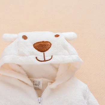 2020 nově narozené Roztomilý medvěd Novorozeně dupačky kostým Chlapec, Dívka, Oblečení Dlouhý Rukáv Hoddies Baby Romper Podzim Zimní Oblečení 0-18M