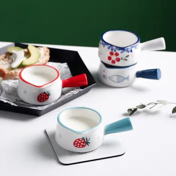 Korejský A Japonský Styl Keramické Mléko Hrnec Roztomilé Porcelánové Mléko Káva Tvůrčí Mléko Hrnec Restaurace, Domácí Pot