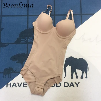Beonlema Tělo Shaper Ženy, Sexy Shapewear Kombinézu Femme Černé Zeštíhlující spodní Prádlo, Zadek Zvedák XL Soft Otevřené Rozkroku spodní Prádlo