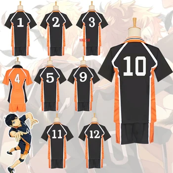 9 Stylů Haikyuu Cosplay Kostým Anime Karasuno Vysoké Školy Volejbalový Klub Hinata Shyouyou Kageyama Sportovní Dresy Jednotné