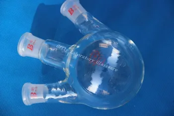 500 ml 3-neck Round bottom flask , nástěnné ,24/29 (Borosilikátové sklo 3.3 materiál)