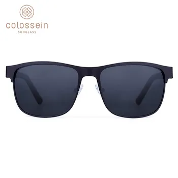 COLOSSEIN Klasické sluneční Brýle Muži Polarizované Retro Řidičské Brýle Módní Kovový Rám Sluneční Brýle pro Ženy, UV400 Oculos De Sol