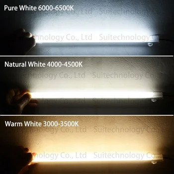 5ks LED pevný strip světlo AC220V Není Třeba Ovladač 60cm Super bright LED Bar 72LEDs Světla Pro Showcase Light display kabinet Světlo