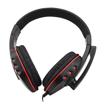 Nový Herní Headset Hlasové Ovládání Kabelové HI-FI Kvalitu Zvuku Pro PS4 Black+Red Futural Digitální jiu11