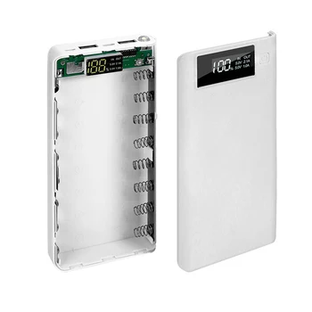 LCD Typ C USB Baterie Úložný Box 18650 DIY Mobilní Powerr Bank 5V Duální Mobilní Telefon Nabíječka Pouzdro Pro IPhone X Samsung S10 Plus