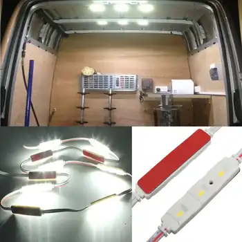 12V LED Moduly Světlo Žárovky Sada Zářivě Bílý Interiér LWB Pro VW /Van /Sprinter /Ducato /Tranzit Relé