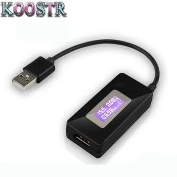 USB elektrický proud monitor, ampérmetr voltmetr LCD, 3V-7V, 0.05 A-3.5 A, 0-19999mAh, ampere Amper Meter, test power bank