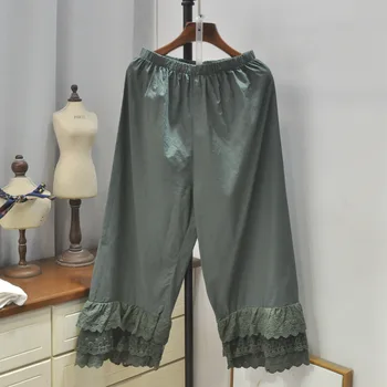 Lugentolo Kalhoty Ženy Letní Příležitostné Jednoduché Jednobarevné Prohrábnout Šití Nohy Pase Volné Rovné, Kotník-Délka Kalhoty