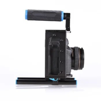 Lightdow DSLR Fotoaparát Klec Podporu Stabilizátor Plošinu pro Canon 5D Mark II pro Nikon D7000 D800 D90 S 15mm Tyče Plošiny Doprava Zdarma