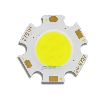 5ks 20MM Průměr Zaoblené COB LED Lampa 3W 5W, 7W LED Zdroj Světla Bílá Červená Modrá Zelená Barva Chip On Board pro DIY Dům Světla