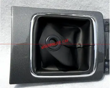 QDAEROHIVE Uhlíkových vláken manuální převodovka, zámek řadící páky panel převodovka knoflík kryt střihu pro Mitsubishi Lancer EVO EX