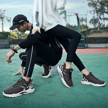 PU horní nové módní mid-cut jogging boty vysoce kvalitní sportovní obuv krajka-up lehký prodyšný ležérní boty speciální nabídka