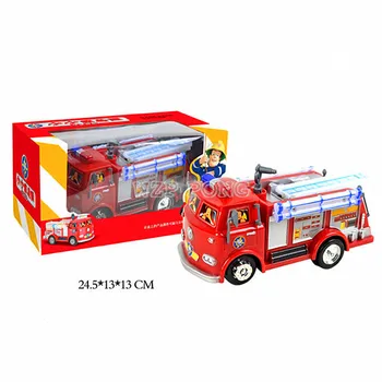 POŽÁRNÍK SAM Toy Truck Fire Truck Auto s Hudbou+LED Chlapec Hračky, Vzdělávací Elektronické Hračky Barevný Box