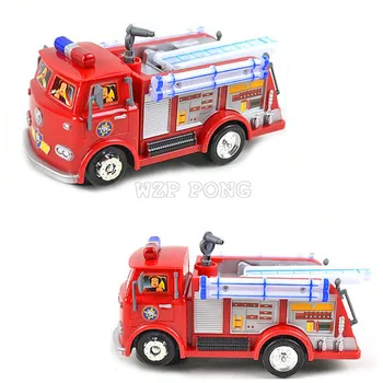 POŽÁRNÍK SAM Toy Truck Fire Truck Auto s Hudbou+LED Chlapec Hračky, Vzdělávací Elektronické Hračky Barevný Box