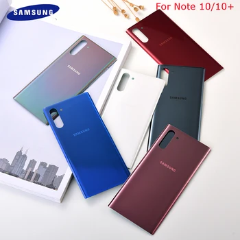 Původní Samsung Galaxy Note 10 N970 Poznámka 10 plus N975 N975F NOTE10+ Baterie, Zadní Kryt, Dveře, sklo pouzdro + Samolepka