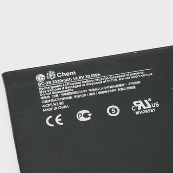 14.8 V 30Wh Originální Nové BC-3 tablet Baterie pro LG Nokia Lumia 2520 4ICP5/43/95