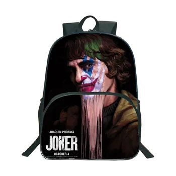 Vysoce Kvalitní Joker Batoh Děti Chlapci Dívky Dospívající 16 palce Batoh Barevné Vzor Školní Batoh Unisex Cestovní Taška