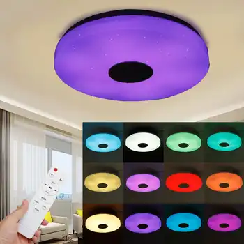 150W WiFi Moderní RGB LED Stropní Světlo, Osvětlení Domácnosti APLIKACI bluetooth Hudební Světlo Ložnice Lampa Inteligentní Stropní Svítidlo+Dálkové Ovládání