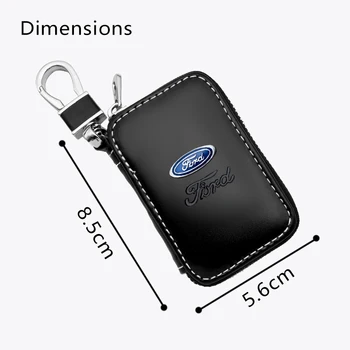 Originální Kožené Klíč Peněženky, Klíče od Auta Taška Multifunkční Módní Klíč Pouzdro Pro Ford Focus 2 3 4 MK1 MK2 3 Fiesta Mondeo Kuga Uniknout