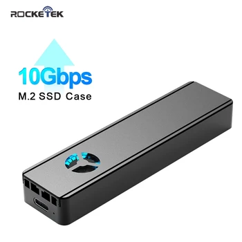Rocketek M2 SSD Případě NVME Skříň, Vestavěný ventilátor chlazení, M. 2, USB 3.1 Typ C Adaptér pro NGFF PCIE M tlačítka B&M Key Disk Box