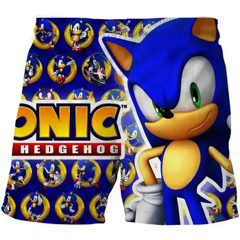 Chlapci Dívky Sonic the Hedgehog Dítě Krátké Kalhoty Ležérní Kalhoty polyester a kreslených Kalhoty Hot prodej Letní karikatura sonic Kraťasy