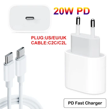 Rychlá Zeď Nabíječky EU/US Plug PD USB Nabíječka Quick Charge Mobilní Telefon, Nabíječka pro iPhone X/11/12 Xiaomi