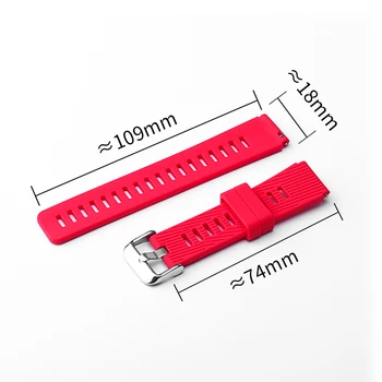 18mm Silikonový popruh pro Huawei Talkband B5 Náramek náramek pro ČEST Sledovat s1 Náhradní popruh
