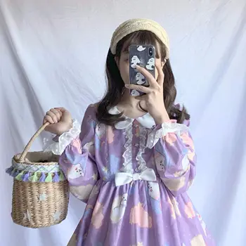 Lolita šaty lolita dítě těsnění šaty op roztomilé sladké lo denní nošení Kawaii Holka Tea Party Šaty