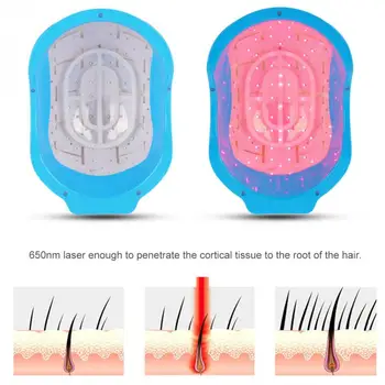 Laserová Terapie Vlasy Růst Přilba Zařízení Laserová Léčba Proti Vypadávání Vlasů, Posiluje Vlasy Regrowth Laseru Cap Masážní Zařízení