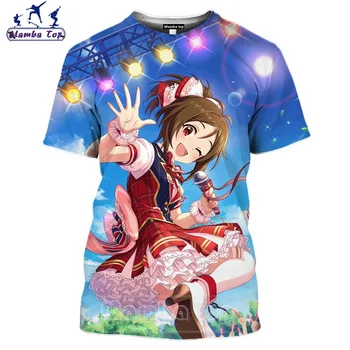 3D Anime T Shirt Muži Ženy O Krk Japonsku 2020 Popularitu Idol Girl Hentai Tričko Nejnovějších Pánské trička Senpai Roztomilé Unisex Oblečení