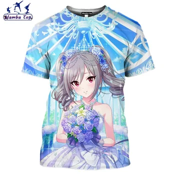 3D Anime T Shirt Muži Ženy O Krk Japonsku 2020 Popularitu Idol Girl Hentai Tričko Nejnovějších Pánské trička Senpai Roztomilé Unisex Oblečení