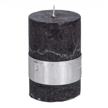 4X černé uhlí rustikální styl svíčku