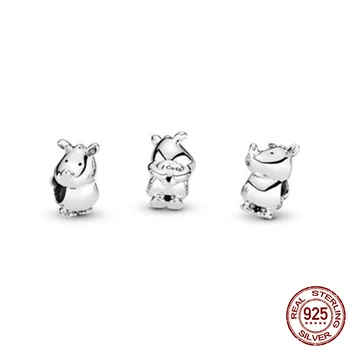 2020 Nové 925 Sterling Silver Korálky, Lev, Král, Princezna Kouzlo fit Originální Pandora Náramky Ženy DIY Šperky