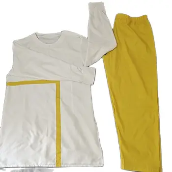 O Krk Bílé Pánské Patchwork Košile+jednobarevné Kalhoty na Zakázku Africké Módní Ženich Obleky Pro Svatební/Party