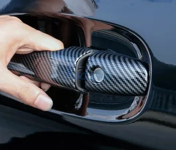 Uhlíkové Vlákno Barva Dveří Rukojeť Kryt Mísy Trim Smart Díru-2019 Pro Mercedes Benz Vito Metris Valente V-Class W447 Příslušenství