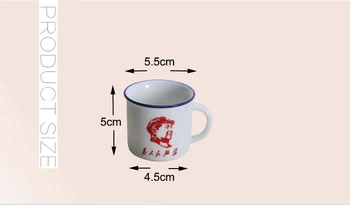 Čínská retro hrnek,Hrnky Kempování Sklenice Bílého porcelánu šálek čaje,Kreativní dárek