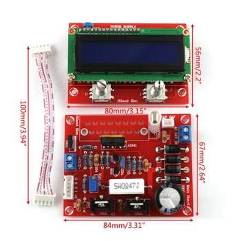 0-28V 0.01-2A Nastavitelný DC Regulovaný zdroj DIY Kit s LCD Displejem JE, ŽE Nástroj qiang
