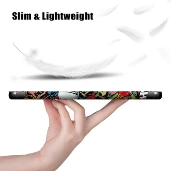 BOZHUORUI Stojan Pouzdro pro Samsung Galaxy Tab A7 10.4 Palcový 2020 Verze (Model SM-T500/T505/T507) -Slim Tri-Fold Smart Shell Kryt