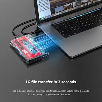 ORICO Pevný Disk Případě USB3.0 HDD Externí Transparentní HDD Případě DIY Samolepky pro 2,5