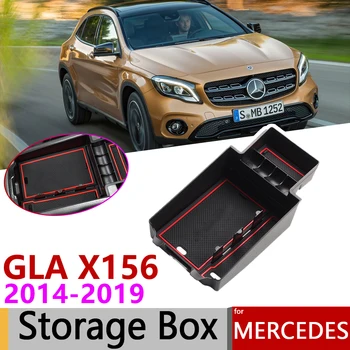 Pro Mercedes Benz GLA X156 GLA180 GLA200 GLA220 GLA250 GLA45 200 220 250 200d 220d AMG z Loketní opěrka Úložný Box, Auto Příslušenství