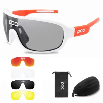 5 Čočky POC Dámské Pánské MTB Cyklistické Brýle Polarizační Sportovní Brýle na Kolo Eyewears Horské Kolo Cyklistické Brýle