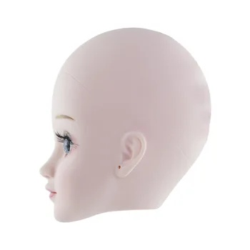 Nový Make-up 4D Oční Panenka Hlava Pro 1/3 60cm BJD Tělo Nahé Růžové Kůže Hlavy Panenky DIY Hračka Dárek pro Dívky