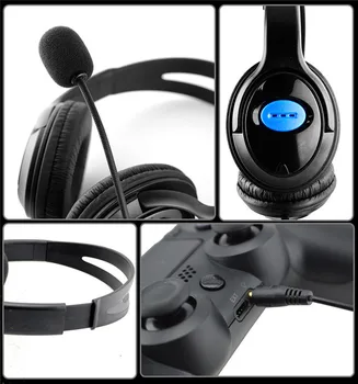 VOBERRY 3,5 mm Drátový Herní Headset, Deep Bass Herní Sluchátka Profesionální Počítačové Sluchátka S Mikrofonem Pro PS4, PC Laptop #