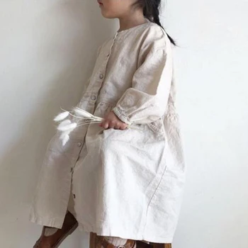 Děti Party Šaty Ležérní Módní Kabát Topy Oblečení Povlečení Bavlna Podzim Holčičky Krásnou Princeznu Šaty Korejský Styl Japonska
