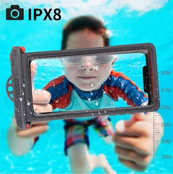 35M Potápění Vodotěsný Telefon Pouzdro Pro iPhone 11 Pro Max Xs XR 8 7 6 Plavání vodotěsný Kryt Pro Samsung S20 S20+ Poznámka 10 10+ 9