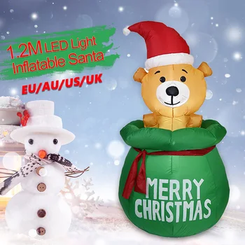 Vánoční Nafukovací Pes LED Světlo Nádvoří Světelný Štěně Plynu Model Vánoční Ozdoby Pro Domácí, Venkovní, Strana, Vánoční Výzdoba