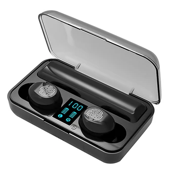 F9 TWS Bezdrátový LED Displej Sluchátka Bluetooth Touch Sluchátka w/Nabíjecí Box