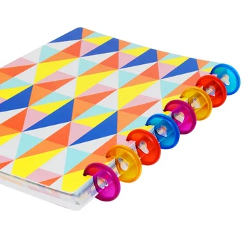 100 Ks 28mm Candy Barva Srdce Kotouče Pojivo pro Discbound Notebooky/Plánovač Diy DiscboundDiscs Volných Listů Vazba Kroužky LF19-308