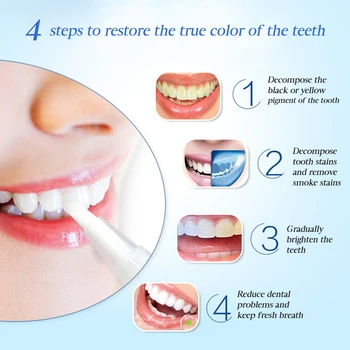 EFERO Zuby Bělící Pero zubní Kartáček Ústní Hygiena Podstatě Stomatologie Čištění Zubů Péči, Odstraňuje zubní Plak a Skvrny Sérum Zubní Nástroj